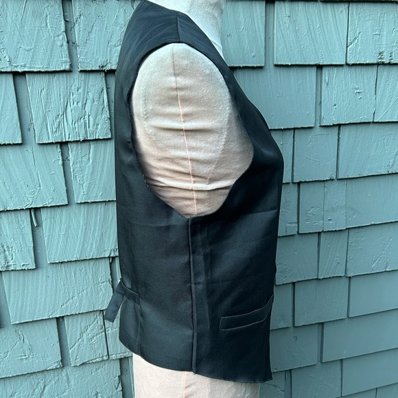 Men’s Toptie black lightweightight vest wedding prom holiday formal Small - Picture 6 of 13